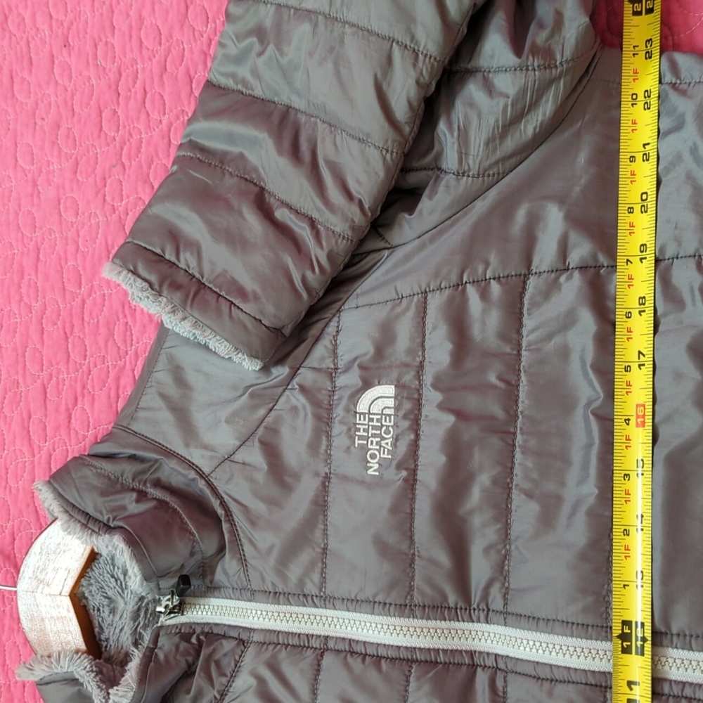 GUC North Face Reversible Fall / Winter Jacket L-XL Grey - Picture 6 of 7